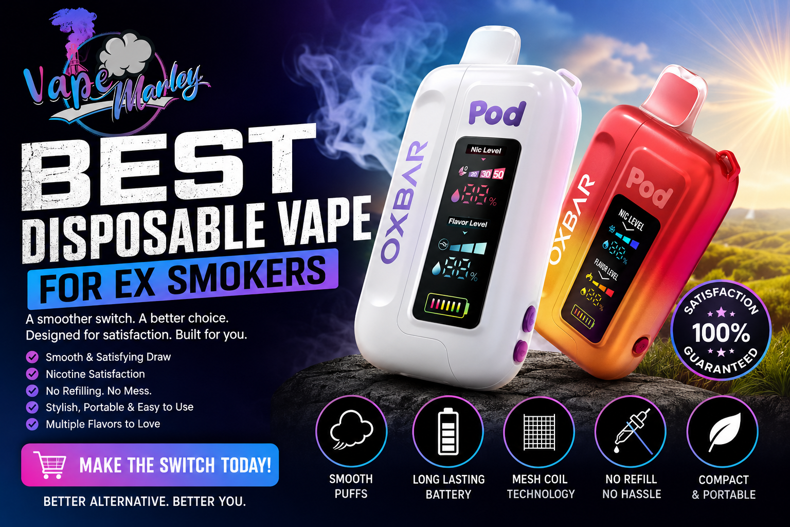 Best Disposable Vape for Ex Smokers: The 2026 Transition Guide