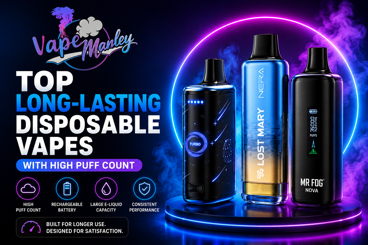Top Long-Lasting Disposable Vapes with High Puff Count