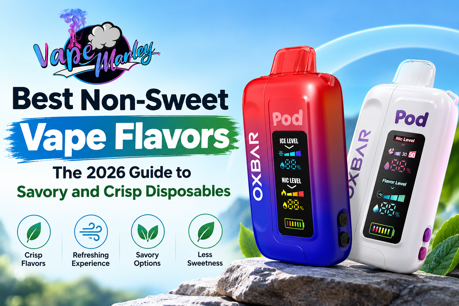 Best Non-Sweet Vape Flavors: The 2026 Guide to Savory and Crisp Disposables