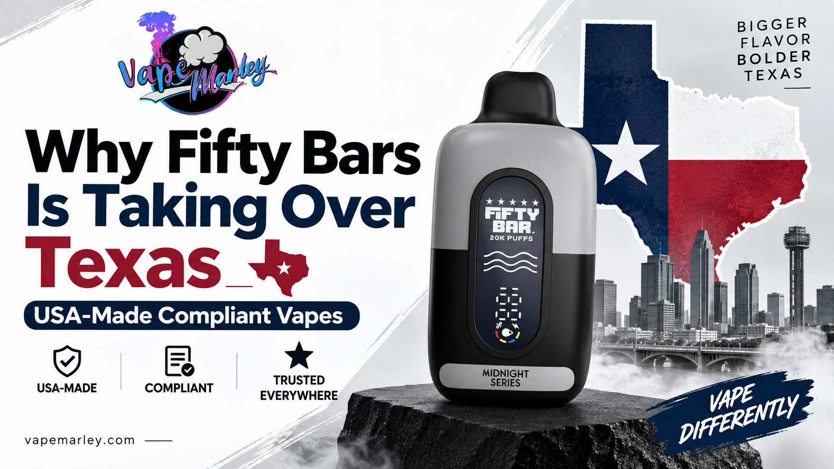 Why Fifty Bars Is Taking Over Texas | USA-Made Compliant Vapes