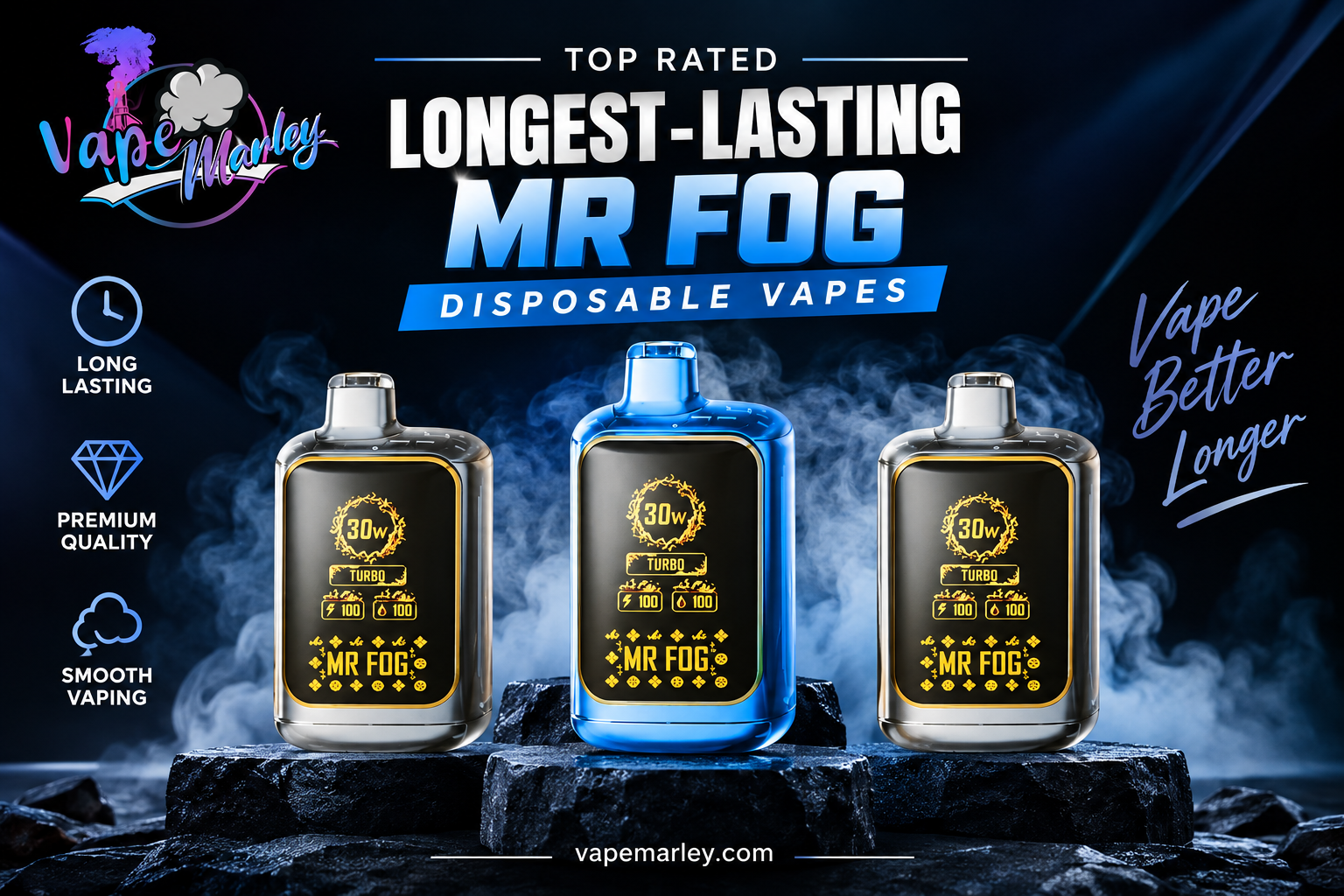 Top Rated Longest-Lasting Mr Fog Disposable Vapes