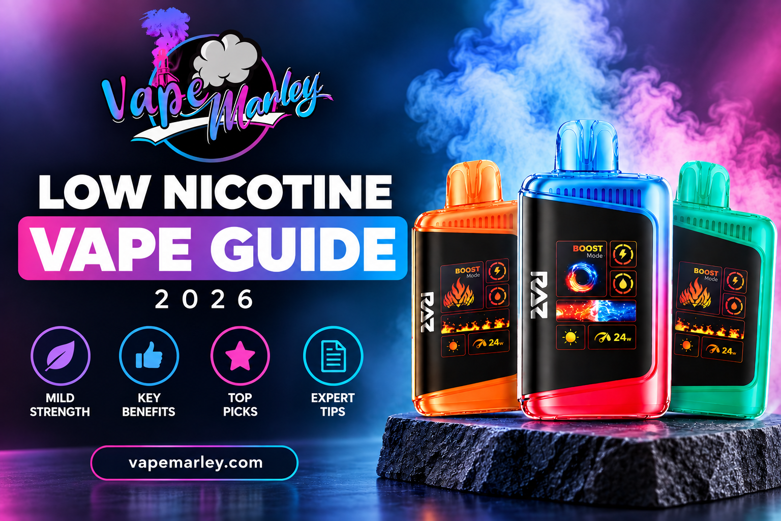 Low Nicotine Disposable Vape Guide (2026): Strengths, Benefits & Top Picks