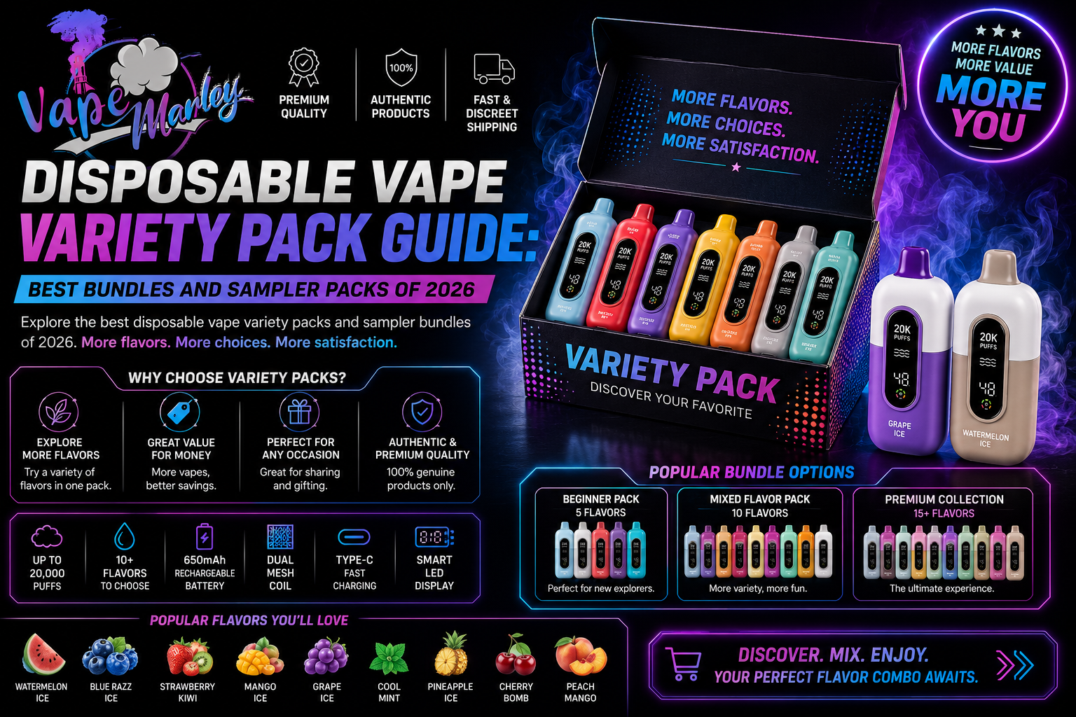 Disposable Vape Variety Pack Guide: Best Bundles and Sampler Packs of 2026