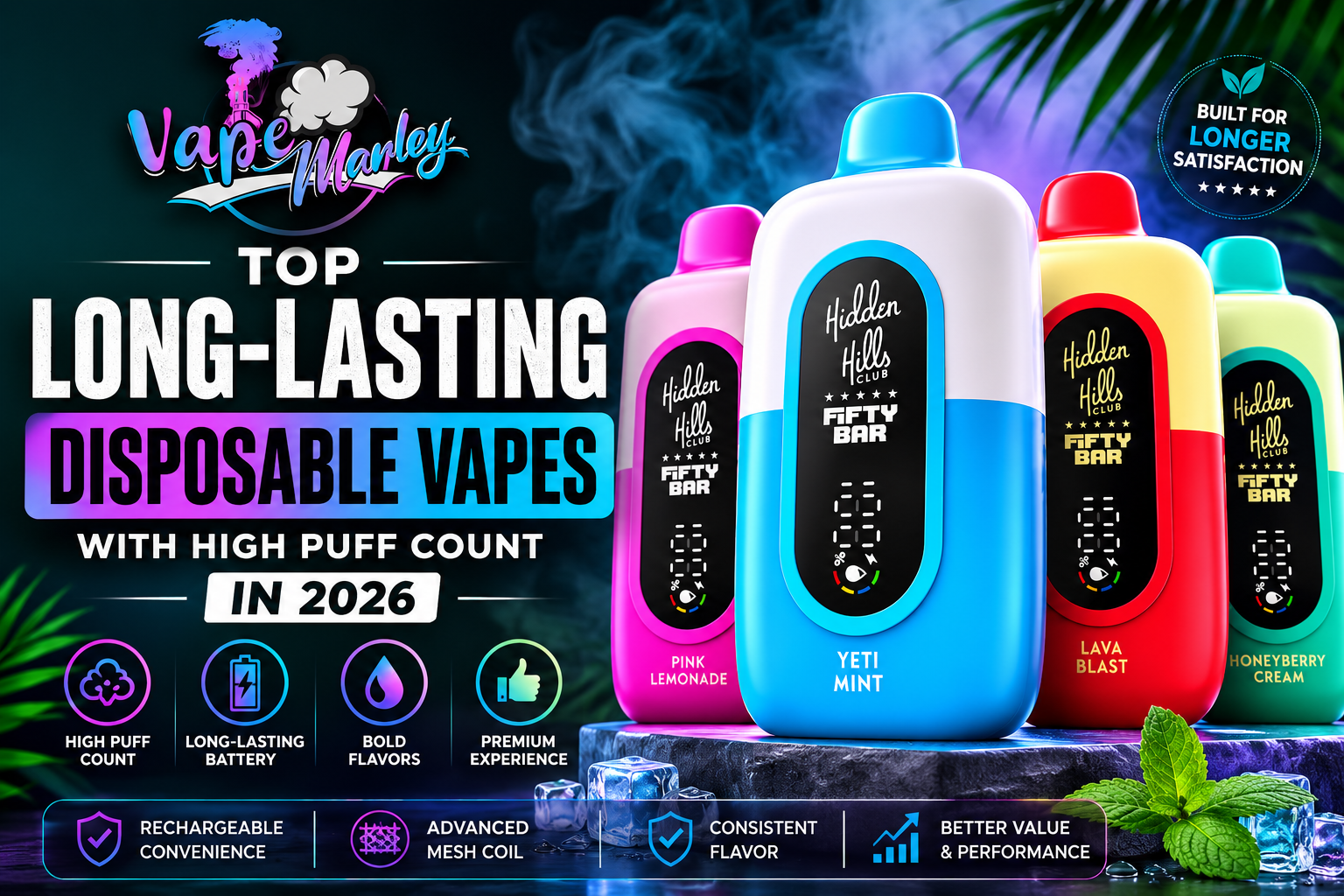 Top Long-Lasting Disposable Vapes with High Puff Count in 2026