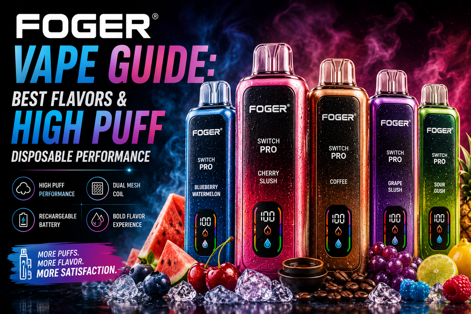 Foger Vape Guide: Best Flavors & High Puff Disposable Performance