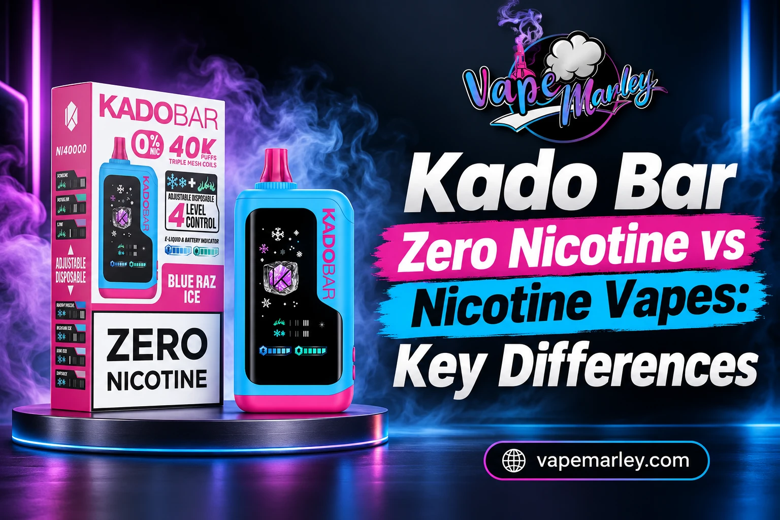 Kado Bar Zero Nicotine vs Nicotine Vapes: Key Differences