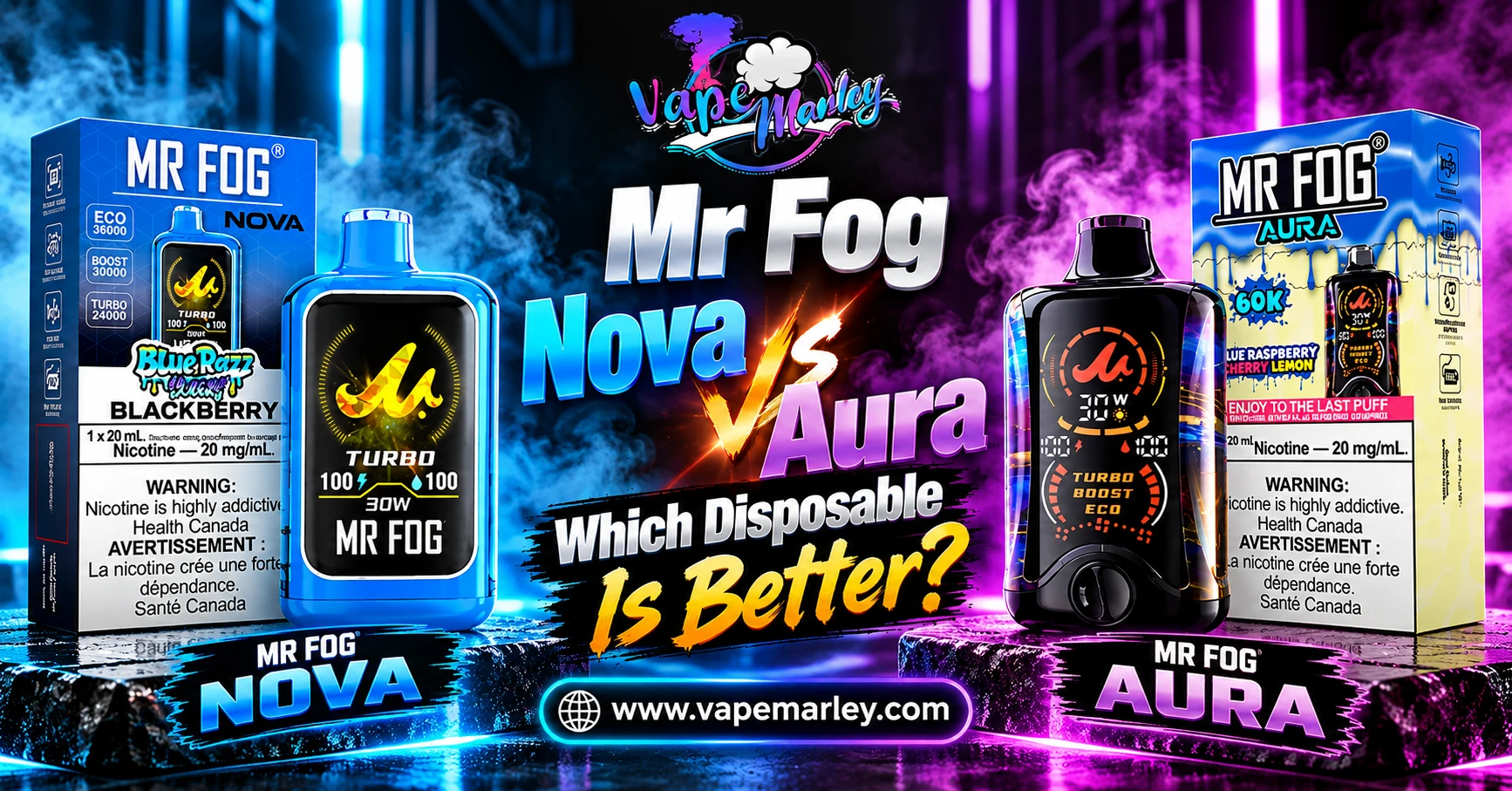 Mr Fog Nova vs Aura: Which Disposable Is Better?