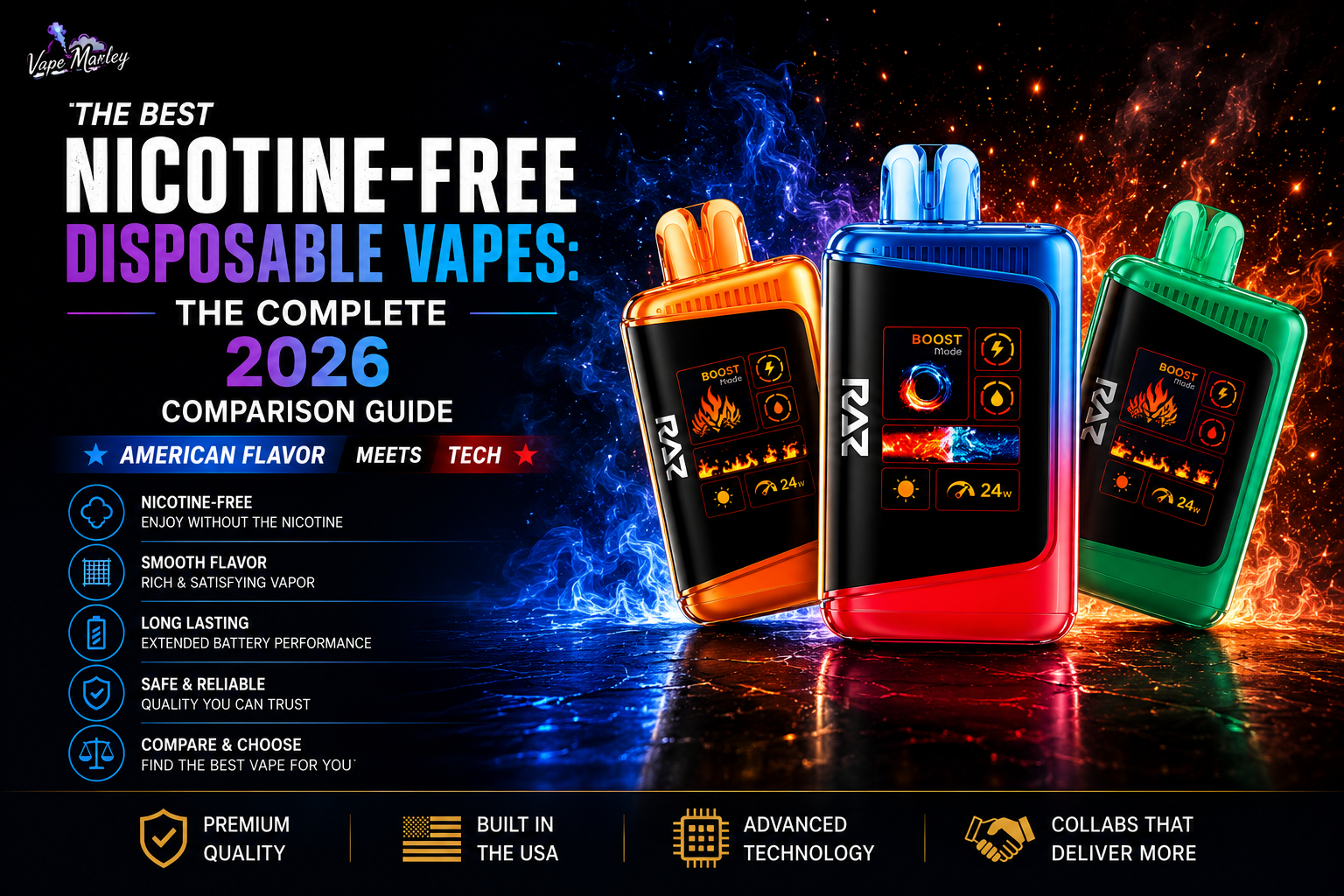 Nicotine-Free Disposable Vapes: The Complete 2026 Comparison Guide