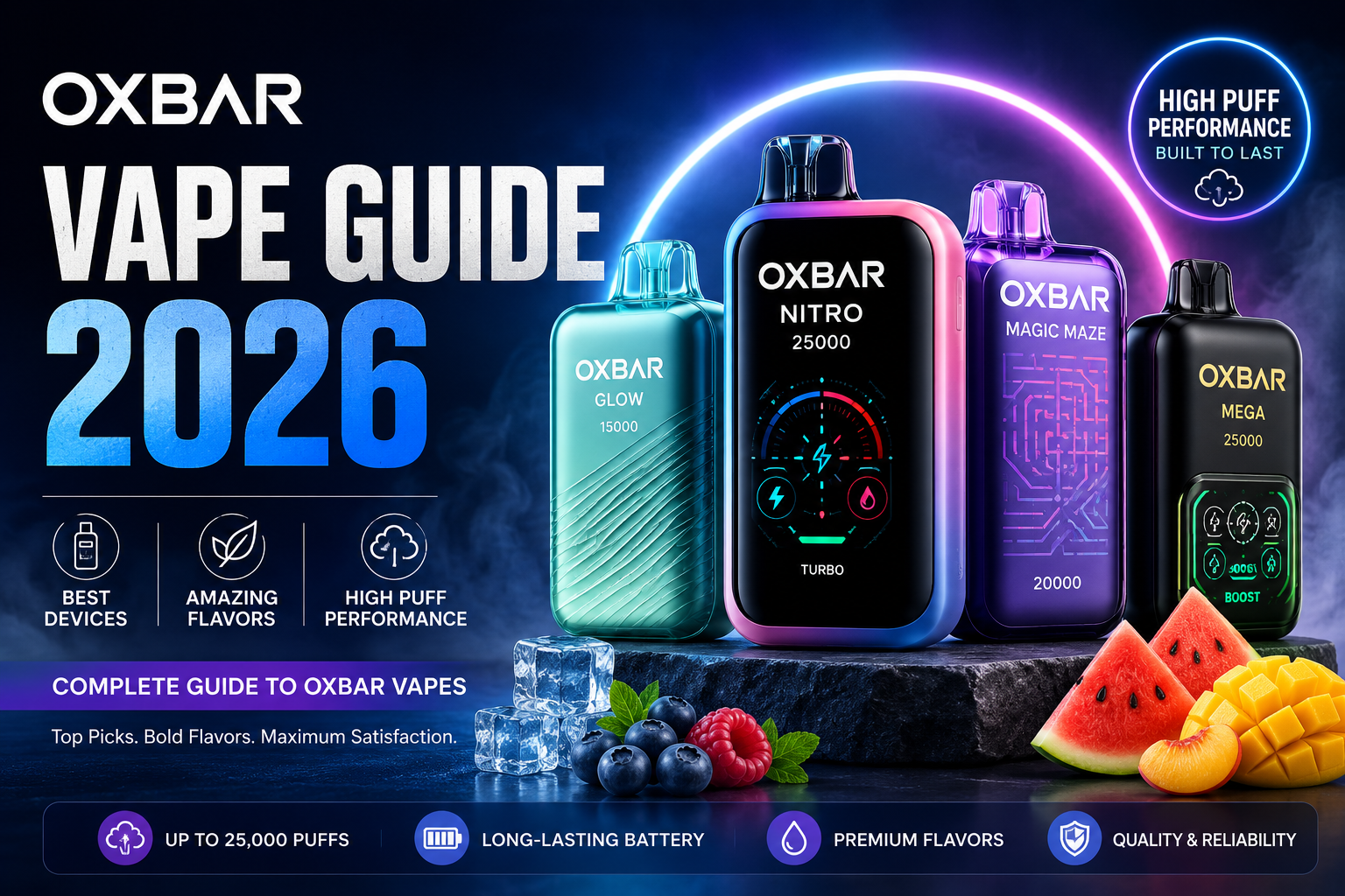 Oxbar Vape Guide 2026: Best Devices, Flavors & High Puff Performance
