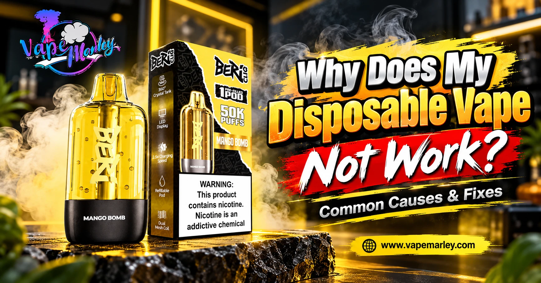 Why Does My Disposable Vape Not Work? Common Causes & Fixes
