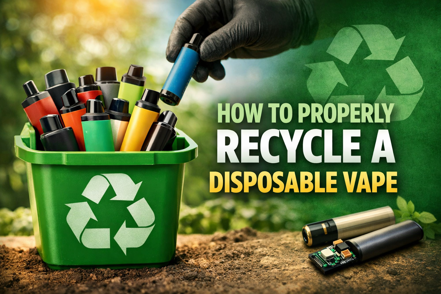 elf bar vape uk How to Properly Dispose of & Recycle Disposable Vapes main image 1