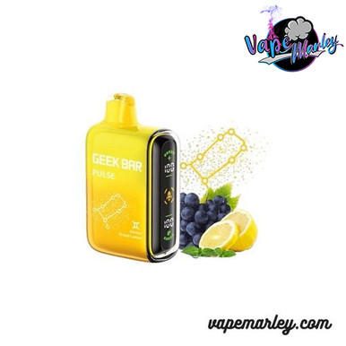 Geek Bar Pulse For Sale Geek Bar Pulse 15000 Puffs Grape Lemon Na Loja  Sampa Vapor No Paraguai Geek Bar Grape Lemon Vape Australia