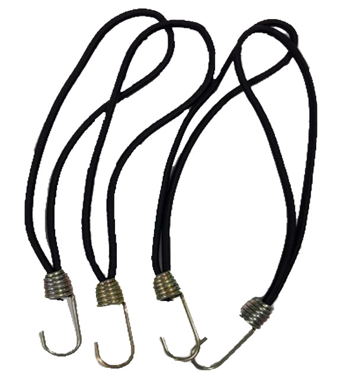 Boat Bungee Cord: Canopy Hooked Bungee Straps (Pack of 4)