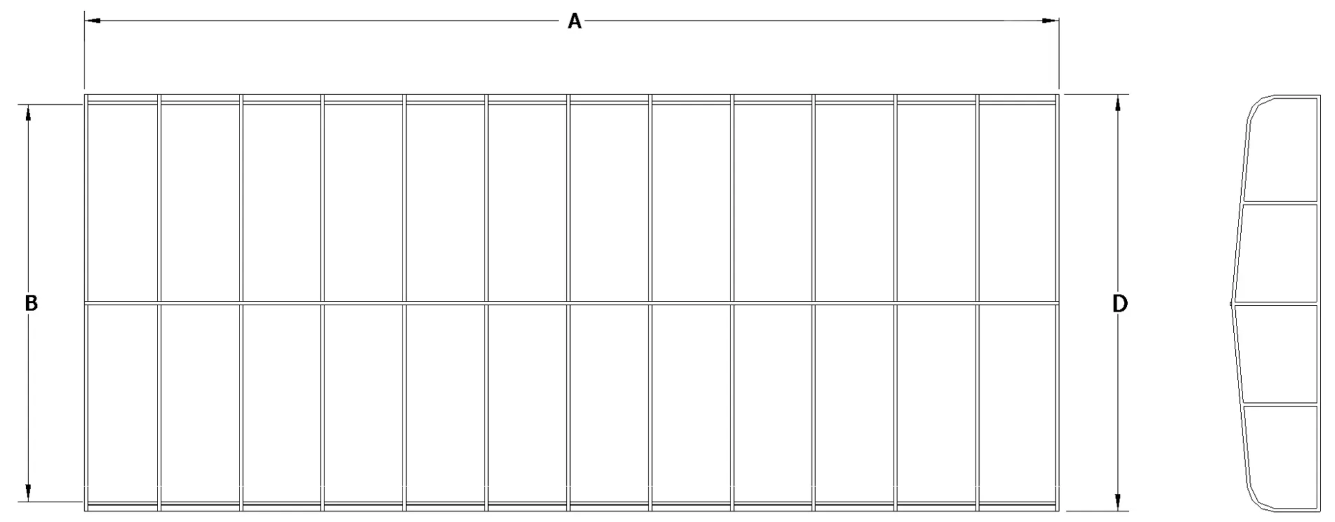 RGC size dimensions