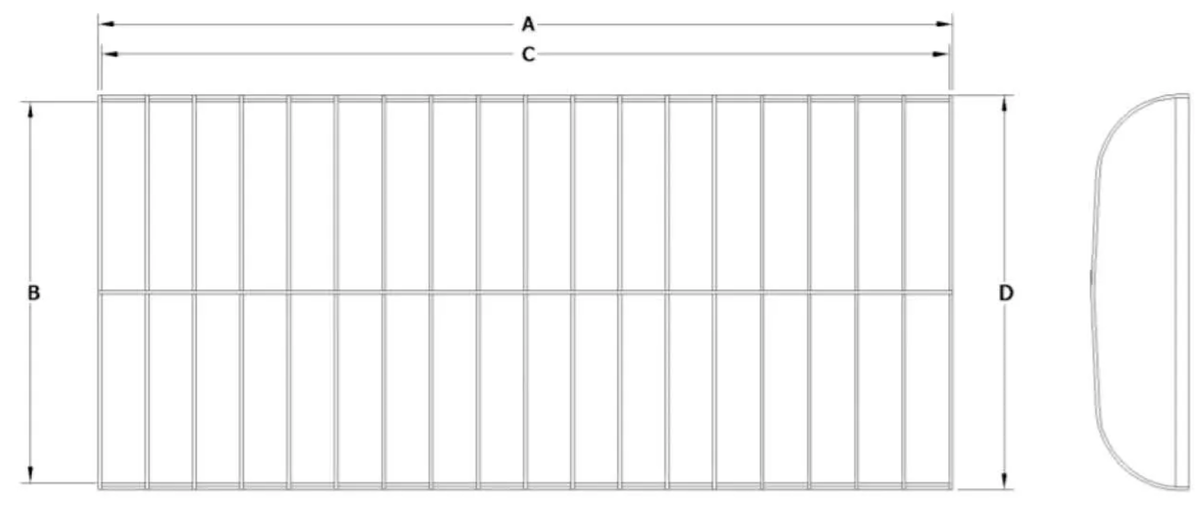 Shoreline Industries Products size dimensions