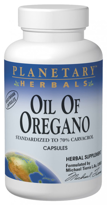 Planetary Herbals Oil of Oregano Vegetarian Capsules bottle