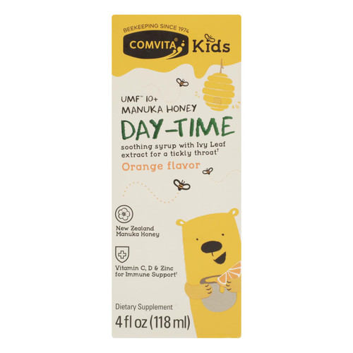 Comvita - Kid Soothing Syrup Day Orange Flavor Manuka Honey - 1 Each - 4 FZ