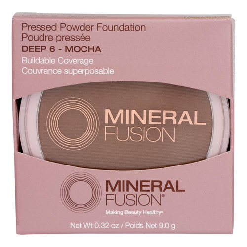 Mineral Fusion - Makeup Pressed Base Deep 6 - 1 Each-.32 OZ