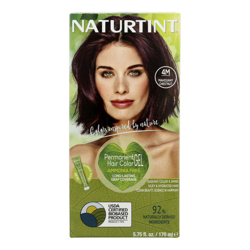 Naturtint Hair Care/Hair Color - Permanent - 4M - Mahogany Chestnut - 5.28 oz