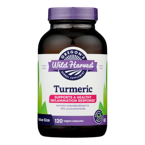 Oregon's Wild Harvest Turmeric Herbal Supplement  - 1 Each - 120 VCAP