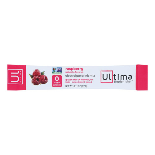 Ultima Replenisher - Electrolyte Powder Raspberry - Case of 20-0.11 OZ