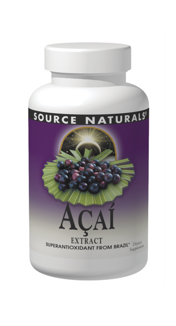 Source Naturals Acai Extract 500 mg Capsules bottle