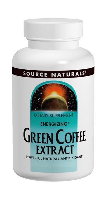 Source Naturals Energizing Green Coffee Extract 500 mg Tablets bottle