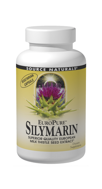 Source Naturals EuroPure Silymarin 200 mg Capsules bottle