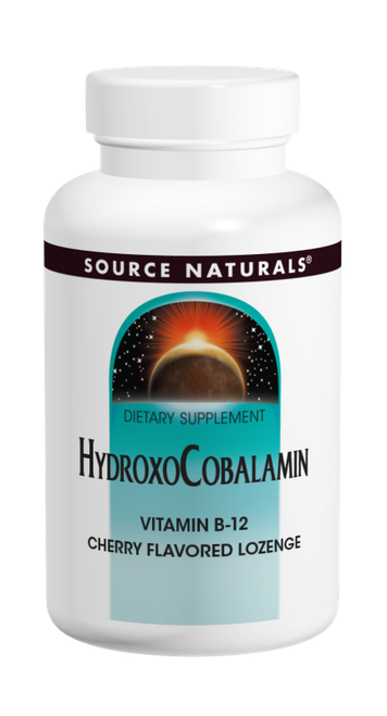 Source Naturals Hydroxocobalamin 1 mg Cherry Lozenges bottle