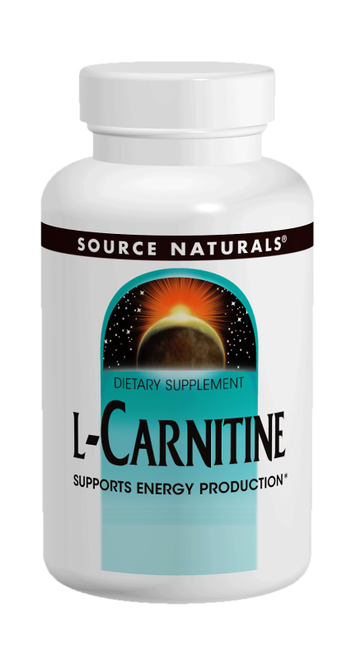 Source Naturals L-Carnitine (tartrate) 500 mg Capsules tartrate bottle