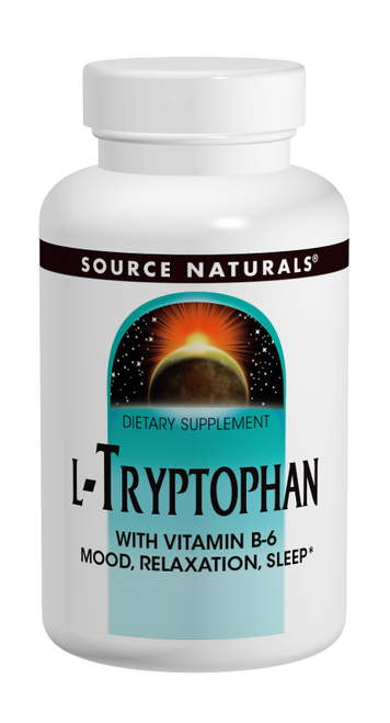 Source Naturals L-Tryptophan with Vitamin B-6 1000 mg Tablets bottle