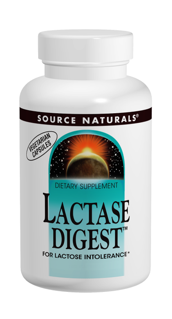 Source Naturals Lactase Digest 30 mg Vegetarian Capsules bottle