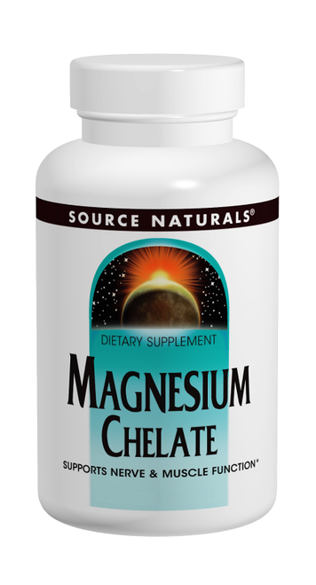 Source Naturals Magnesium Chelate 100 mg Tablets bottle