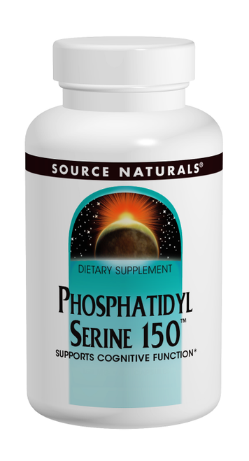 Source Naturals Phosphatidyl Serine 150 150 mg Vegetarian Capsules bottle