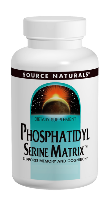 Source Naturals Phosphatidyl Serine Matrix 500 mg Softgels bottle