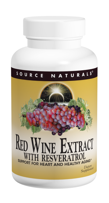 Source Naturals Red Wine Extract with Resveratrol Tablets bottle