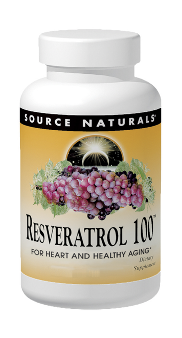 Source Naturals Resveratrol 100 100 mg Tablets bottle