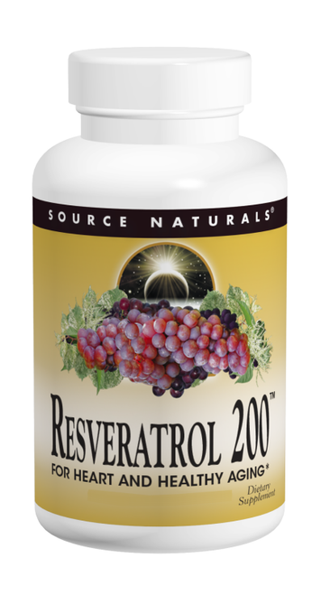 Source Naturals Resveratrol 200 200 mg Vegetarian Capsules bottle