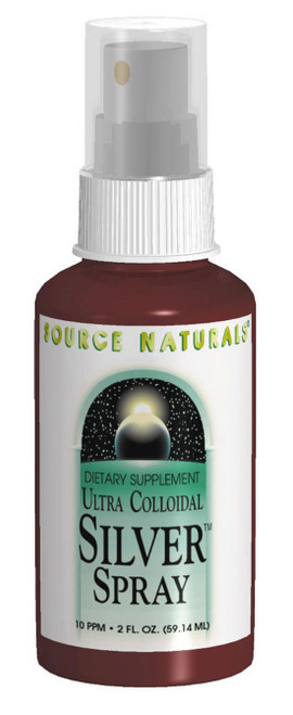 Source Naturals Ultra Colloidal Silver Spray 10 ppm Liquid bottle