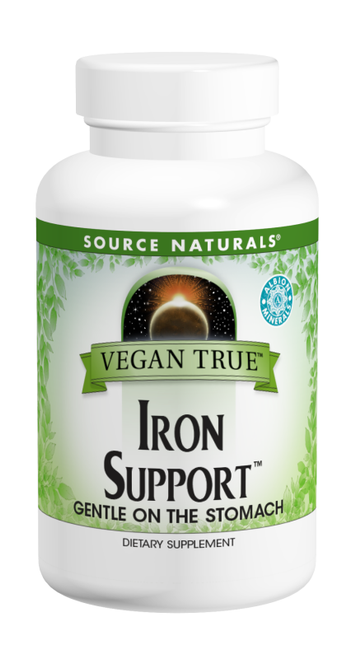 Source Naturals Vegan True Iron Support Tablets bottle