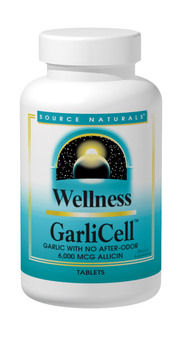 Source Naturals Wellness GarliCell 6000 mcg Tablets bottle