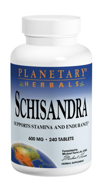 Planetary Herbals Schisandra 600 mg Tablets bottle