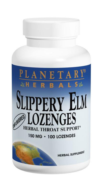 Planetary Herbals Slippery Elm Lozenges 150 mg Lozenges bottle