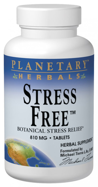 Planetary Herbals Stress Free 810 mg Tablets bottle