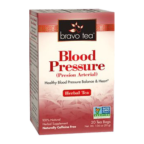 Bravo Tea Blood Pressure Herbal Tea box, 20 tea bags