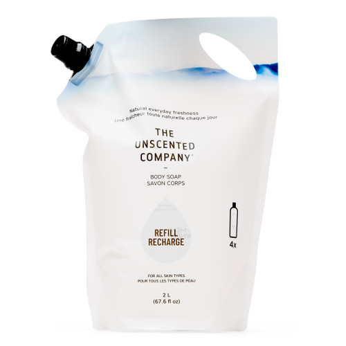 The Unscented Company Body Soap, Unscented - Refill, 2 L (67.6 fl oz)