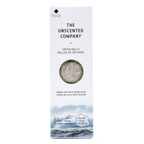The Unscented Company Dryer Balls, Unscented - Box of 3 units, 115 g (4.05 oz)