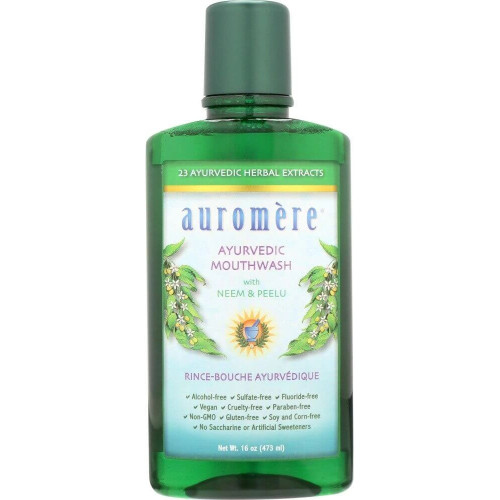 Auromere Ayurvedic Mouthwash, Alcohol-Free, 16 oz
