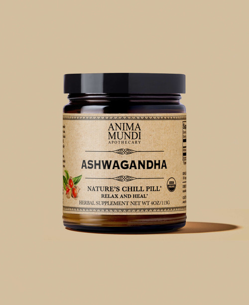 Anima Mundi Ashwagandha Powder, Nature's Chill Pill, 4 oz
