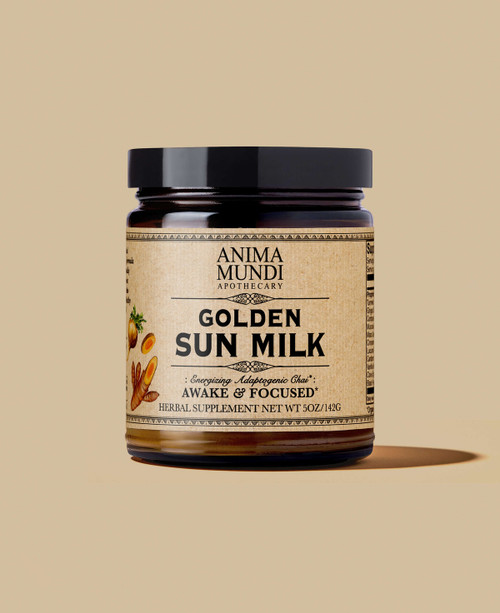 Anima Mundi Golden Sun Milk, Energizing Adaptogenic Chai, 5 oz